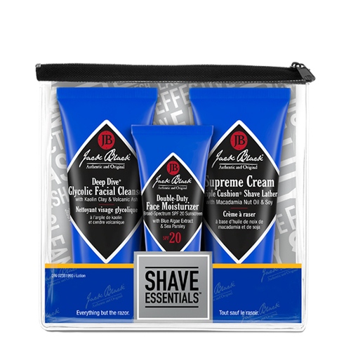 Jack Black Shave Essentials on white background