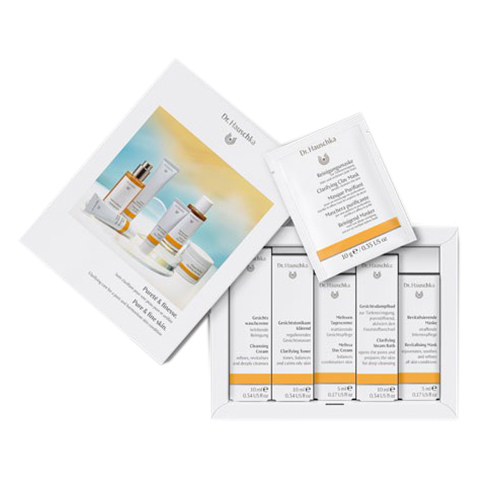 Dr Hauschka Pure and Fine Kit on white background