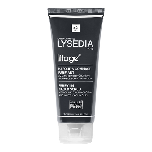 LYSEDIA  Liftage Purifying Mask and Scrub with Charcoal-Clay, 100ml/3.4 fl oz