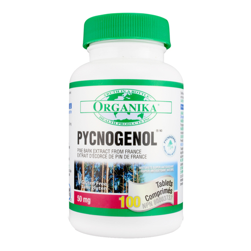 Organika Pycnogenol 50mg on white background