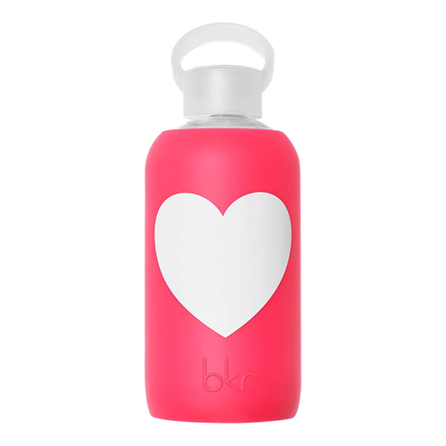 bkr Water Bottle - Bisous Heart | Little (500ML), 1 piece bkr Water Bottle - Bisous Heart | Little (500ML) on white background