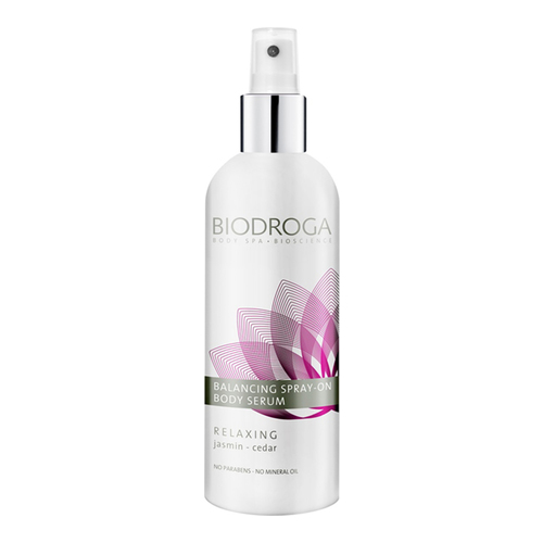 Biodroga Relaxing Balancing Spray on Body Serum on white background