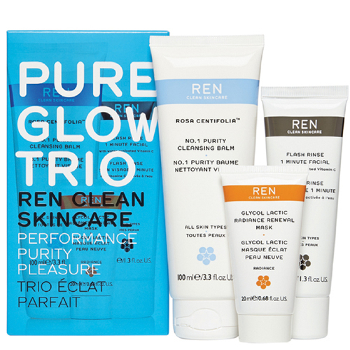 Ren Pure Glow Trio Travel Set, 1 set