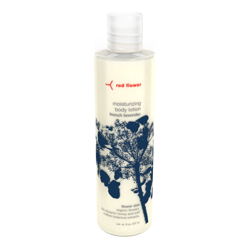 Red Flower Moisturizing Body Lotion - Moroccan Rose, 237ml/8 fl oz Red Flower Moisturizing Body Lotion - French Lavender on white background