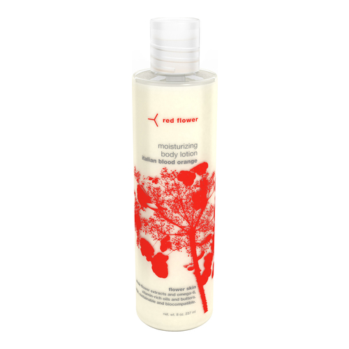 Red Flower Moisturizing Body Lotion - Moroccan Rose, 237ml/8 fl oz Red Flower Moisturizing Body Lotion - French Lavender on white background