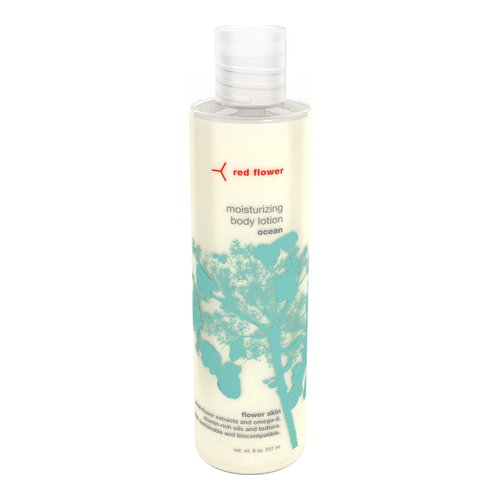 Red Flower Moisturizing Body Lotion - Moroccan Rose, 237ml/8 fl oz Red Flower Moisturizing Body Lotion - French Lavender on white background
