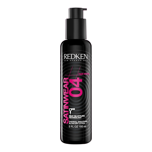 Redken Satinwear 04 Thermal Smoothing Blow-Dry Lotion, 150ml/5.1 fl oz Redken Satinwear 04 Thermal Smoothing Blow-Dry Lotion on white background