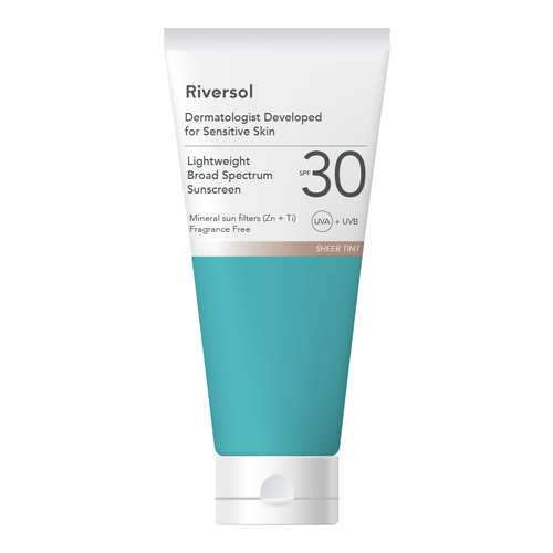 Riversol Lightweight Broad Spectrum Sunscreen SPF 30, 60ml/2 fl oz Riversol Lightweight Broad Spectrum Sunscreen SPF 30 on white background