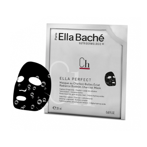 Ella Bache Radiance Bubbles Charcoal Mask, 1 piece Ella Bache Radiance Bubbles Charcoal Mask on white background