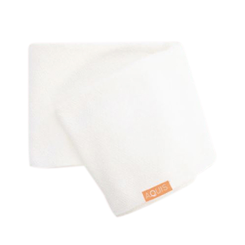 AQUIS Rapid Dry  Lisse Hair Towel - White, 1 piece