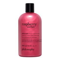 Raspberry Sorbet Hydrating Shower Gel on white background