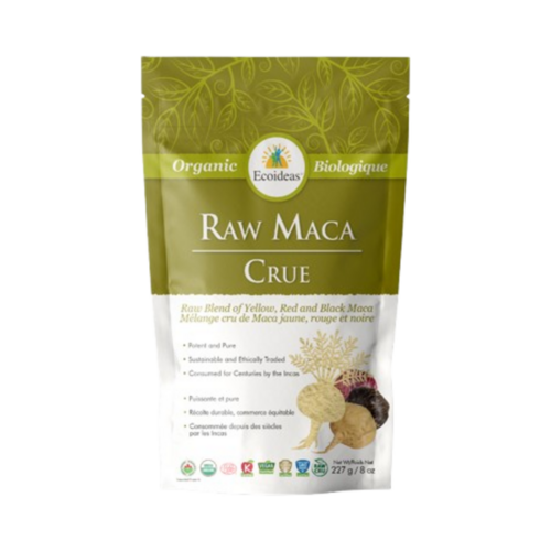 Ecoideas Raw Maca Organic, 227g/8.01 oz Ecoideas Raw Maca Organic on white background