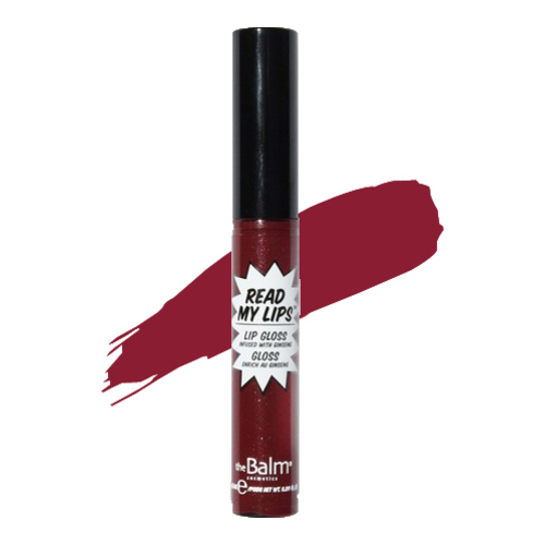 theBalm Read My Lips Lip Gloss - Va va voom, 6.5ml/0.2 fl oz theBalm Read My Lips Lip Gloss - Bam on white background