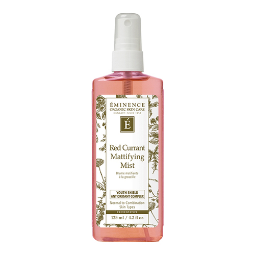 Eminence Organics Red Currant Mattifying Mist on white background
