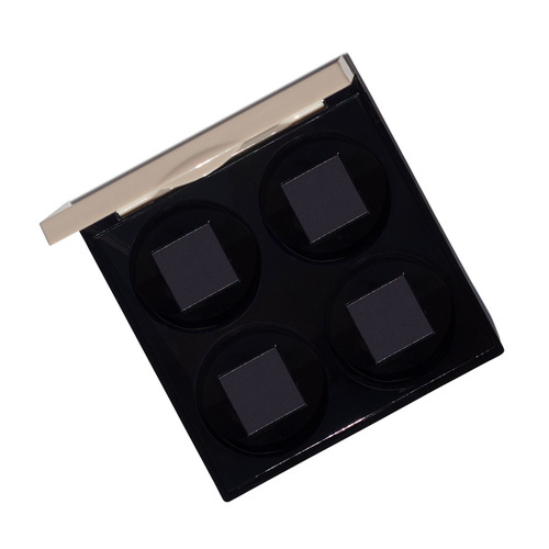 FitGlow Beauty Refillable Quad Compact, 1 piece FitGlow Beauty Refillable Quad Compact on white background