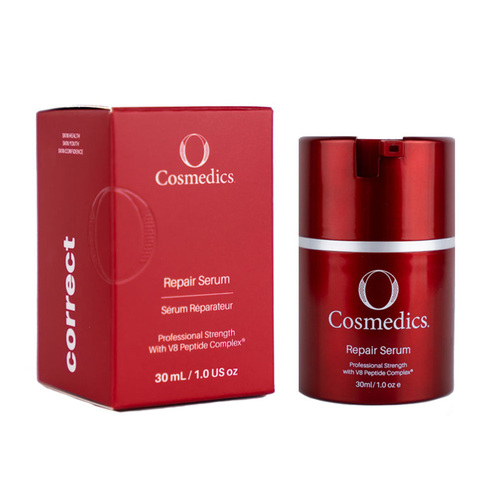 O Cosmedics Repair Serum on white background