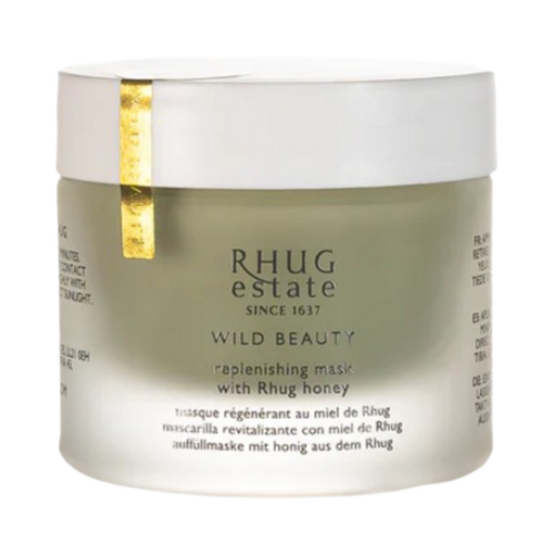 Rhug Wild Beauty Replenishing Mask with Rhug Honey, 50ml/1.69 fl oz Rhug Wild Beauty Replenishing Mask with Rhug Honey on white background
