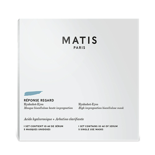 Matis Reponse Regard Hyalushot Eyes - High impregnation Biocellulose Mask, 5 x 10ml/0.3 fl oz