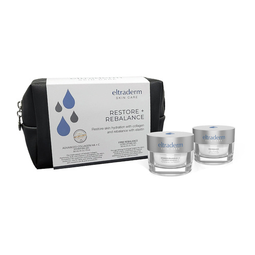 Eltraderm Restore + Rebalance Set on white background