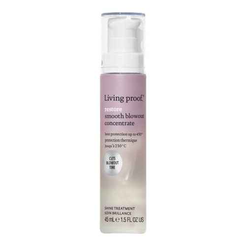 Living Proof Restore Smooth Blowout Concentrate, 45ml/1.5 fl oz Living Proof Restore Smooth Blowout Concentrate on white background