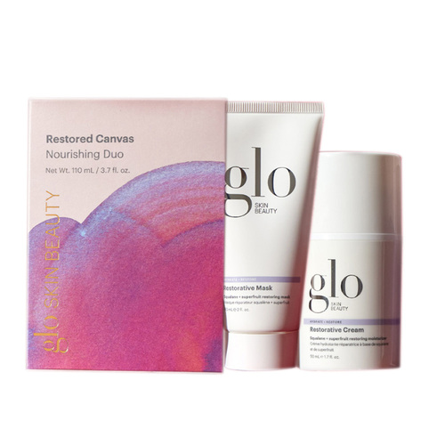 Glo Skin Beauty Restored Canvas Nourishing Duo, 1 set Glo Skin Beauty Restored Canvas Nourishing Duo on white background