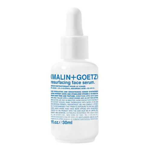 Malin + Goetz Resurfacing Face Serum, 30ml/1 fl oz Malin + Goetz Resurfacing Face Serum on white background
