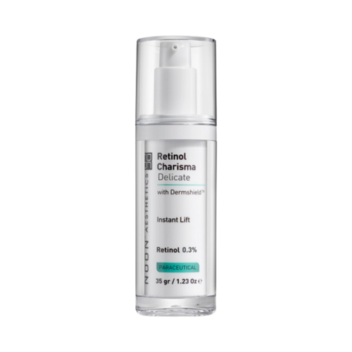 NOON Aesthetics Retinol Charisma Delicate 0.3%, 10ml/0.3 fl oz NOON Aesthetics Retinol Charisma Delicate 0.3% on white background