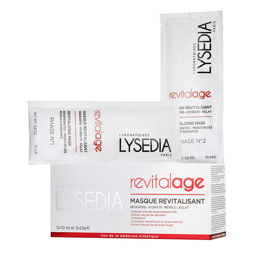 LYSEDIA Revitalage Revitalizing Mask, 3 pieces LYSEDIA Revitalage Revitalizing Mask on white background