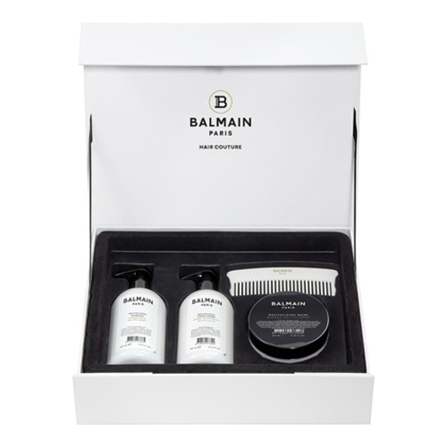 BALMAIN Paris Hair Couture Revitalizing Care Set, 1 set BALMAIN Paris Hair Couture Revitalizing Care Set on white background