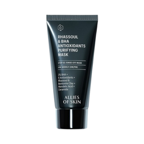 Allies of Skin Rhassoul and BHA Antioxidants Purifying Mask on white background