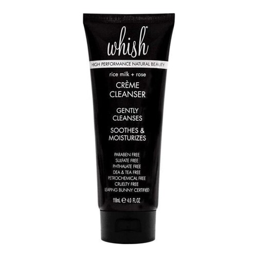 Whish Rice Milk + Rose Face Creme Cleanser on white background