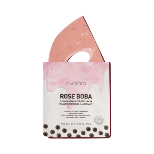 Avatara Rose Boba Hydrogel Mask on white background