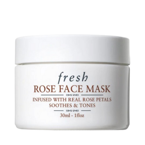 Fresh Rose Face Mask on white background