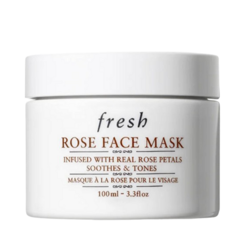 Fresh Rose Face Mask on white background