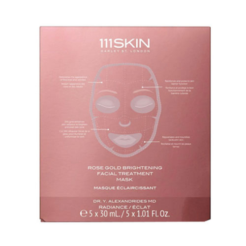 111SKIN Rose Gold Brightening Facial Treatment Mask, 5 x 30ml/1 fl oz