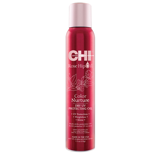 CHI Rose Hip Oil Dry UV Protecting Oil, 157ml/5.3 fl oz CHI Rose Hip Oil Dry UV Protecting Oil on white background