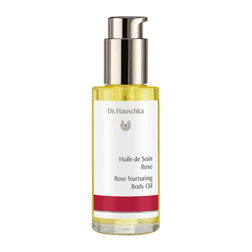 Dr Hauschka Rose Nurturing Body Oil on white background