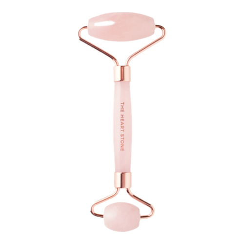 Teami Rose Quartz Facial Roller on white background