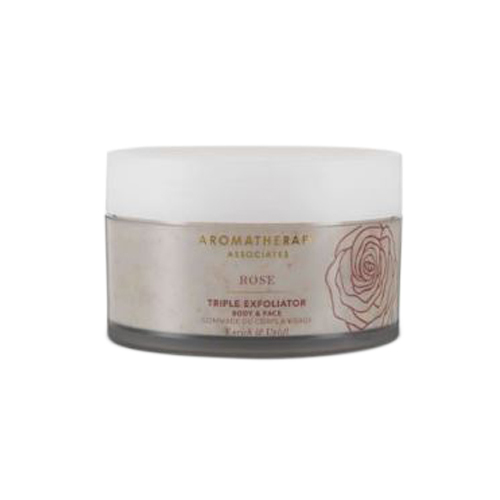 Aromatherapy Associates Rose Triple Exfoliator on white background