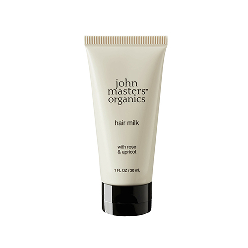 John Masters Organics Rose and Apricot Hair Milk, 30ml/1 fl oz John Masters Organics Rose and Apricot Hair Milk on white background