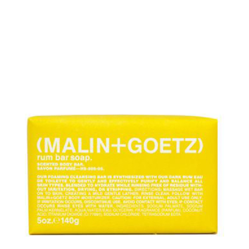Malin + Goetz Rum Bar Soap, 140g/4.94 oz Malin + Goetz Rum Bar Soap on white background