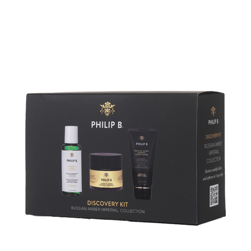 Philip B Botanical Russian Amber Imperial Collection Discovery Kit, 1 set Philip B Botanical Russian Amber Imperial Collection Discovery Kit on white background