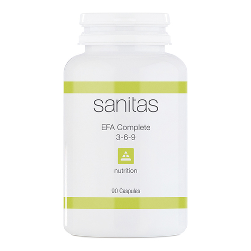 Sanitas EFA Complete, 90 capsules Sanitas EFA Complete on white background