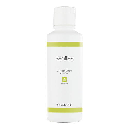 Sanitas Colloidal Mineral Cocktail on white background