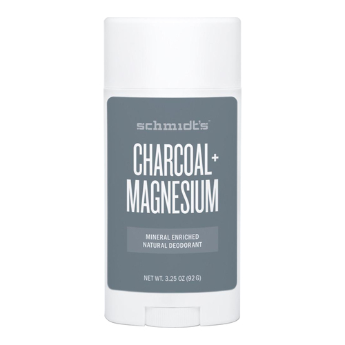 Schmidts Natural Deodorant Stick - Charcoal + Magnesium on white background