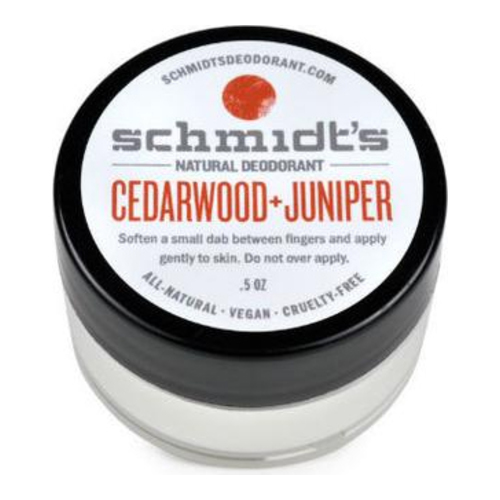 Schmidts Natural Deodorant Jar (Travel Size) - Cedarwood + Juniper, 14.2g/0.5 oz