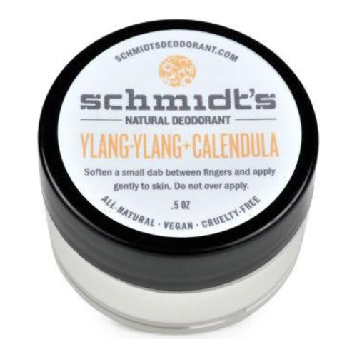 Schmidts Natural Deodorant Jar (Travel Size) - Ylang Ylang + Calendula, 14.2g/0.5 oz Schmidts Natural Deodorant Jar - Ylang Ylang + Calendula on white background