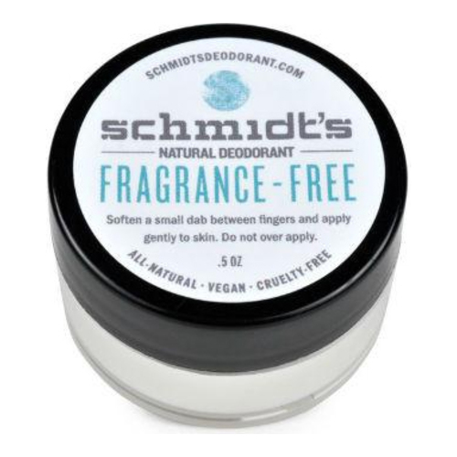 Schmidts Natural Deodorant Jar (Travel Size) - Fragrance Free, 14.2g/0.5 oz Schmidts Natural Deodorant Jar - Fragrance Free on white background