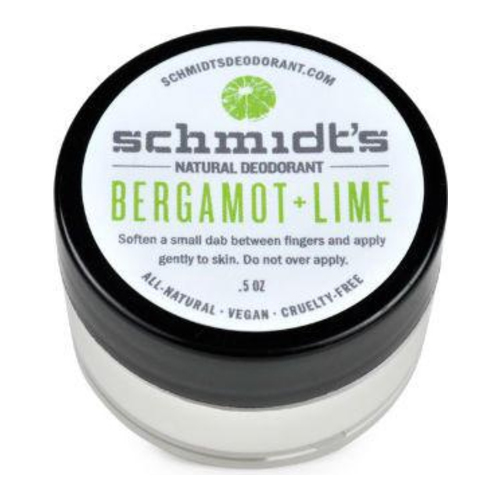 Schmidts Natural Deodorant Jar (Travel Size) - Bergamot + Lime, 14.2g/0.5 oz Schmidts Natural Deodorant Jar - Bergamot + Lime on white background