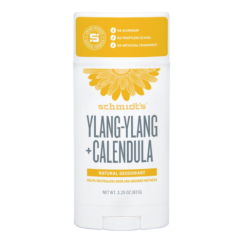 Schmidts Natural Deodorant Stick - Ylang-Ylang + Calendula, 92g/3.25 oz